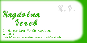 magdolna vereb business card