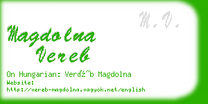 magdolna vereb business card